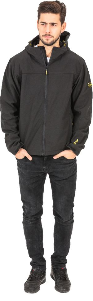 Kurtka męska Hi-Tec Męski Softshell Larry III Black/Bright Yellow r. L 3