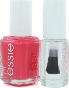 Essie Set Essie: Nail Enamel, Vegan, Glossy Shine Finish, Nail Polish, 72, Peach Daiquiri, 13.5 ml + Nail Care - Good To Go, Top Coat, Nail Strengthening Lacquer, 5 ml For Women 2