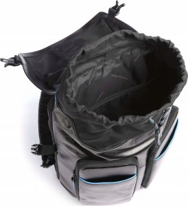 Piquadro Piquadro, Blue Square, Leather, Backpack, Black, Laptop Compartiment, CA5578B2V, For Men, 30 x 42 x 15 cm For Men 3