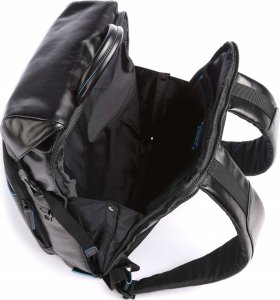 Piquadro Piquadro, Blue Square, Leather, Backpack, Black, Laptop Compartiment, CA5578B2V, For Men, 30 x 42 x 15 cm For Men 4