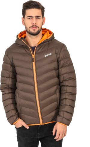 Kurtka męska Hi-Tec Kurtka puchowa męska Sorne Army/Pumpkin r. M 4