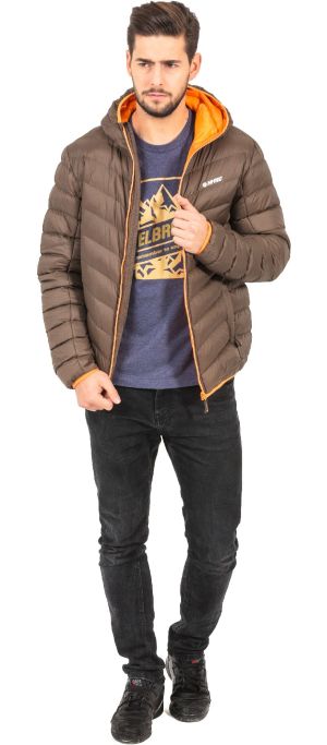 Kurtka męska Hi-Tec Kurtka puchowa męska Sorne Army/Pumpkin r. M 7