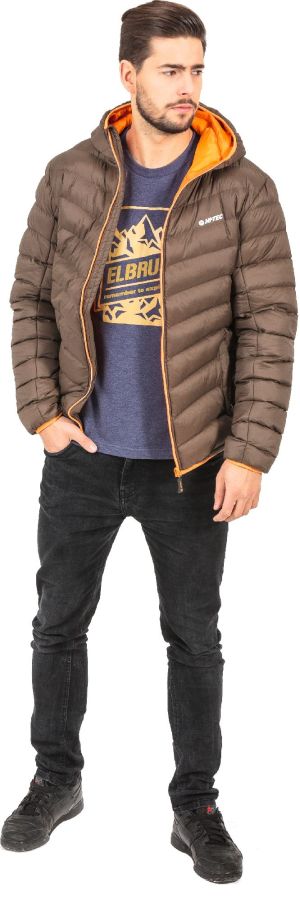 Kurtka męska Hi-Tec Kurtka puchowa męska Sorne Army/Pumpkin r. M 8