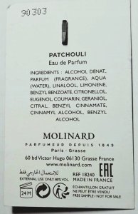 Molinard EDP Les Elements - Patchouli 1 ml 2