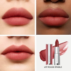 Givenchy Givenchy, Le Rouge Sheer Velvet, Matte, Cream Lipstick, 17, Rouge Erable, Refillable, 3.4 g For Women 4