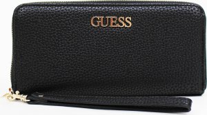 Guess Guess, Alby, Leather, Wallet, SLG Large Zip, Black, For Women For Women 12