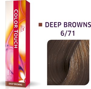 Wella Professionals Wella Professionals, Color Touch, Ammonia-Free, Semi-Permanent Hair Dye, 6/71 Dark Blonde Ash Chestnut, 60 ml For Women 1