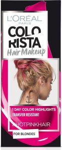 L’Oreal Paris L'Oreal Paris, Colorista Hair Makeup, Semi-Permanent Hair Dye,  #HOTPINKHAIR, 30 ml For Women 1