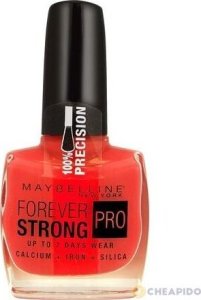 Maybelline  Maybelline, Forever Strong Super Stay 7 Days, Nail Polish, Nr. 490, Rose Salsa, 10 ml For Women 1