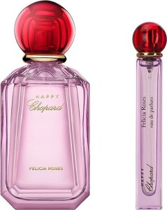 Chopard Luxury Naturals Perfumery Set Chopard: Happy Felicia Roses, Eau De Parfum, For Women, 100 ml + Happy Felicia Roses, Eau De Parfum, For Women, 10 ml + Chopard, Synthetic Leather, Bag, Trouse Pouche, Blue, For Women, 2.4 x 9 x 6.2 For Women 2