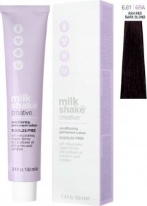 Milk Shake Milk Shake, Creative, SLS/SLES-Free, Permanent Hair Dye, 6.616RA Ash Red Dark Blond, 100 ml For Women 1