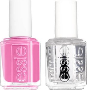 Essie Set Essie: Nail Enamel, Vegan, Glossy Shine Finish, Nail Polish, 20, Lovie Dovie, 13.5 ml + Nail Care - Good To Go, Top Coat, Nail Strengthening Lacquer, 5 ml For Women 1