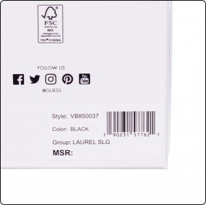 Guess , , Wallet, SLG Card, SWVB8500370, Black, For Women For Women 8