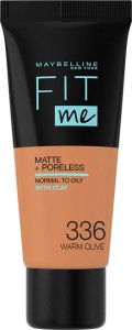 Maybelline  Maybelline, Fit Me Matte + Poreless, Liquid Foundation, 336, Warm Olive, 30 ml For Women 1
