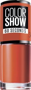 Maybelline  Maybelline, Color Show 60 Seconds, Nail Polish, Nr. 341, Orange Attach, 7 ml For Women 1