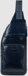 Piquadro Piquadro, Monospalla, Leather, Backpack, Blue, Mono Sling, For Men, 18 x 36 x 6 cm For Men 1