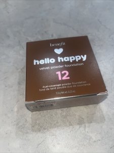 Benefit Benefit, Hello Happy Velvet, Matte Finish, Compact Foundation, 12, Dark Warm, 7 g For Women 1
