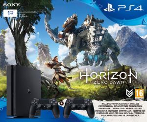Sony PlayStation 4 1TB slim + Horizon Zero Dawn + 2 kontroler (9850861) 1
