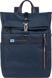 Piquadro Piquadro, Zaino Roll Top Porta PC PQ-BIOS, Backpack, Blu Authentic, Unisex Unisex 1
