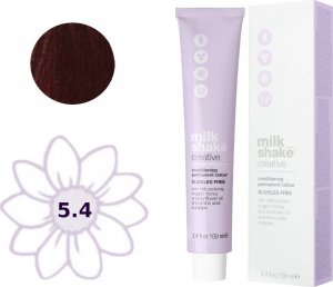 Milk Shake Milk Shake, Creative, SLS/SLES-Free, Permanent Hair Dye, 5.45C Copper Light Brown, 100 ml For Women 1