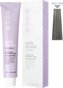 Milk Shake Milk Shake, Creative, SLS/SLES-Free, Permanent Hair Dye, 12.1112AA Intense Ash, 100 ml For Women 1
