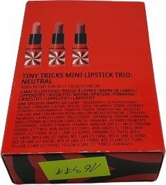 MAC Tiny Tricks Set MAC: Mini, Cream Lipstick, Awespicious, 1.7 g +  + Mini, Matte, Cream Lipstick, Sleight Of Grand, 1.8, g *Miniature For Women 2