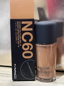 MAC , Studio Fix Fluid, Matte Finish, Liquid Foundation, NC60, SPF 15, 30 ml For Women 2