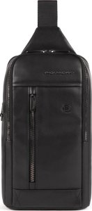 Piquadro Piquadro, Monospalla, Leather, Backpack, Black, Mono Sling, For Men, 19 x 32 x 8 cm For Men 1