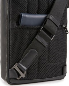 Piquadro Piquadro, Monospalla, Leather, Backpack, Black, Mono Sling, For Men, 19 x 32 x 8 cm For Men 2