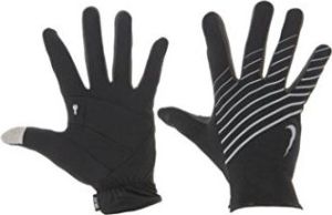 Nike Rękawiczki damskie Lightweight Tech Run Gloves czarno-szare r.XS 1