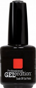 Jessica Jessica, Geleration Colours, Semi-Permanent Nail Polish, GEL-225, Confident Coral, 15 ml For Women 1