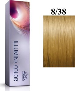 Wella Professionals Wella Professionals, Illumina Color, Permanent Hair Dye, 8/38 Light Blonde Golden Blue, 60 ml For Women 1