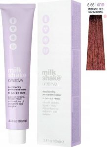 Milk Shake Milk Shake, Creative, SLS/SLES-Free, Permanent Hair Dye, 6.666RR Intense Red Dark Blond, 100 ml For Women 1
