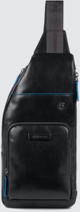 Piquadro Piquadro, Monospalla, Leather, Backpack, Black, Mono Sling, For Men, 18 x 36 x 6 cm For Men 1