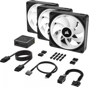 Wentylator Corsair iCUE LINK QX120 RGB 3-pack + Hub (CO-9051002-WW) 9