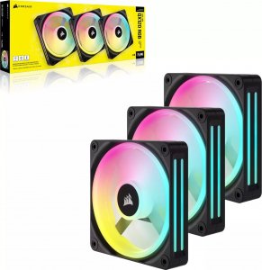 Wentylator Corsair iCUE LINK QX120 RGB 3-pack + Hub (CO-9051002-WW) 10