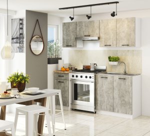 Fabryka Mebli Akord WISZĄCA SZAFKA KUCHENNA OLIWIA W 30cm BIAŁA / BETON 5