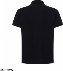 JHK PORA 210 - męskie polo z krótkim rękawem 100% stabilizowana bawełna, 200- 210g - czarny 4XL 2
