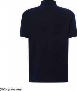 JHK PORA 210 - męskie polo z krótkim rękawem 100% stabilizowana bawełna, 200- 210g - granatowy 4XL 2