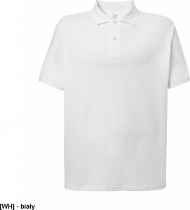 JHK PORA 210 - męskie polo z krótkim rękawem 100% stabilizowana bawełna, 200- 210g - biały 4XL 4