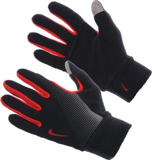 Nike Rękawiczki męskie Thermal Tech Run Gloves czarno-czerwone r. S 1