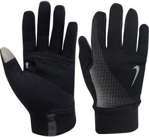 Nike Rękawiczki męskie Thermal Tech Run Gloves Anthracite/black r. S 1