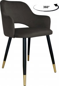 Atos Krzesło obrotowe Milano podstawa czarno-złota MG05 1