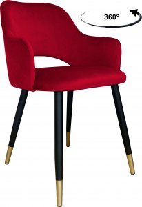 Atos Krzesło obrotowe Milano podstawa czarno-złota MG31 1