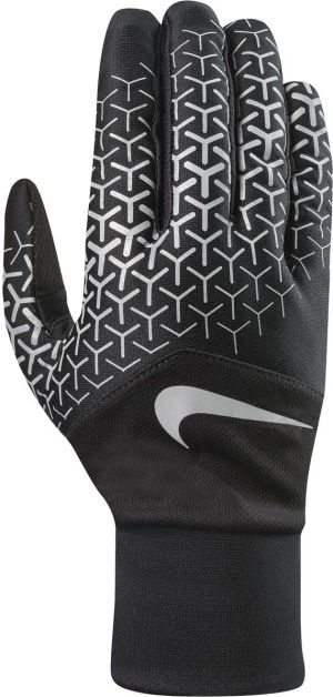 Nike Rękawiczki męskie Printed Dri-fit Tempo 360 Run Gloves czarno-srebrne r. L 1