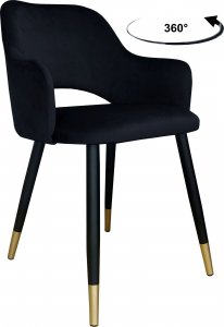 Atos Krzesło obrotowe Milano podstawa czarno-złota MG19 1