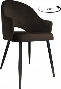 Atos Krzesło obrotowe Velvet podstawa czarna MG05 1