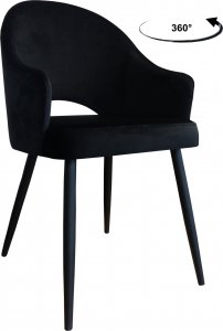 Atos Krzesło obrotowe Velvet podstawa czarna MG19 1