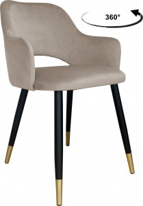 Atos Krzesło obrotowe Milano podstawa czarno-złota MG09 1