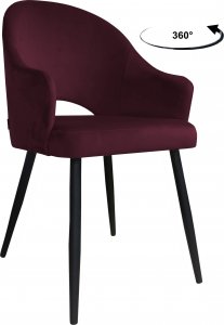 Atos Krzesło obrotowe Velvet podstawa czarna MG02 1